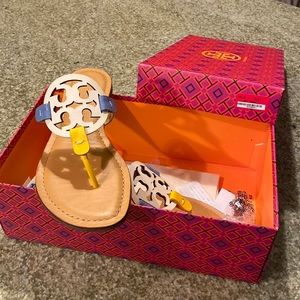 Tory Miller Leather Flip Flops